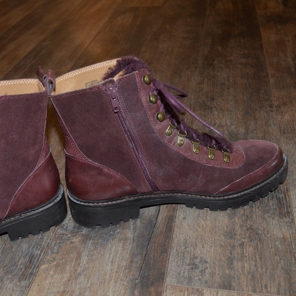 NEW -Lucky Brand Maroon Boot - Picture 4 of 10